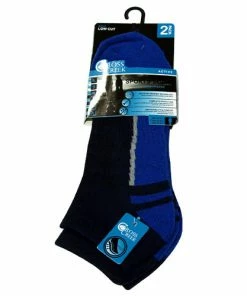 Cross Creek Anklet 2PK Socks - Navy/Royal