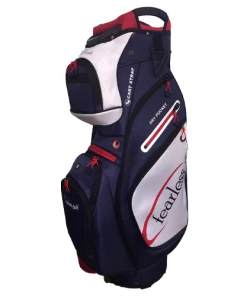 Fearless Deluxe 14 Way Cart Bag - Navy/White/Red