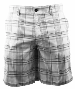 Croft &amp; Barrow Check Bermudas - White/Black