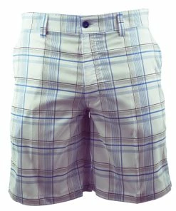 Croft &amp; Barrow Check Bermudas - White/Blue