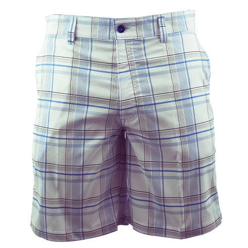 Croft & Barrow Check Bermudas - White/Blue
