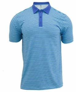 Cross Creek Stripe Shirt CC22034 - Royal/Sky