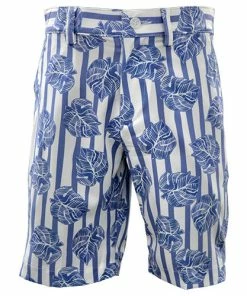 Cross Creek Junior Leaves Bermuda - White/Blue