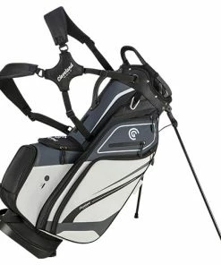 Cleveland Saturday Stand Bag - Charcoal/White/Black