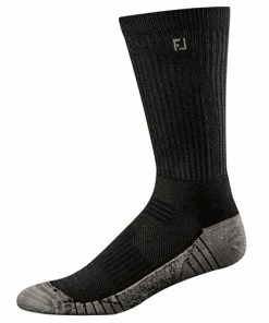 FootJoy Techsof Tour Crew Socks - Black 17213
