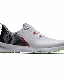 FootJoy Fuel Golf Shoes - White/Navy/Red 55452