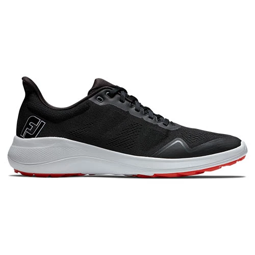 FootJoy Flex Athletic Golf Shoes - Black/White/Red 56141