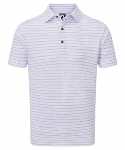 FootJoy Chalk Line Pique Golf Shirt - White 88383