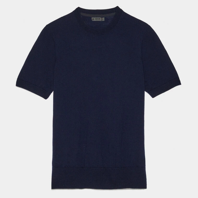 MERINO WOOL EASY CARE SHORT SLEEVE SWEATER