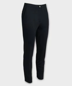 DOUBLE KNIT CIGARETTE LEG HIGH RISE STRETCH TROUSER