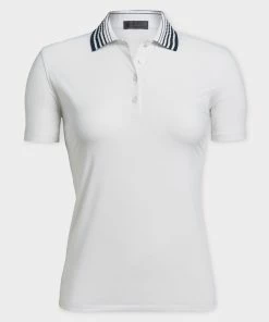 PLEATED COLLAR SILKY TECH NYLON POLO