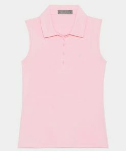 FEATHERWEIGHT SLEEVELESS POLO