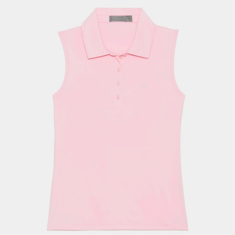 FEATHERWEIGHT SLEEVELESS POLO