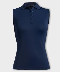 SLEEVELESS PIQUÉ POLO