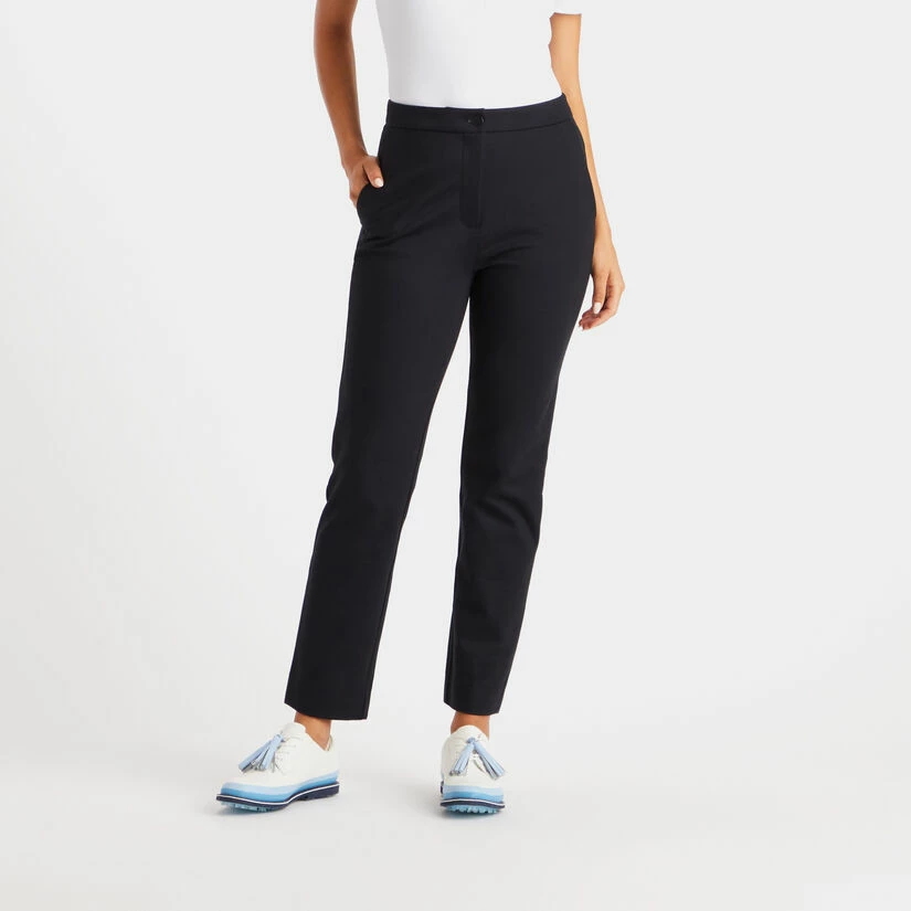 DOUBLE KNIT CIGARETTE HIGH RISE STRETCH TROUSER - Image 3