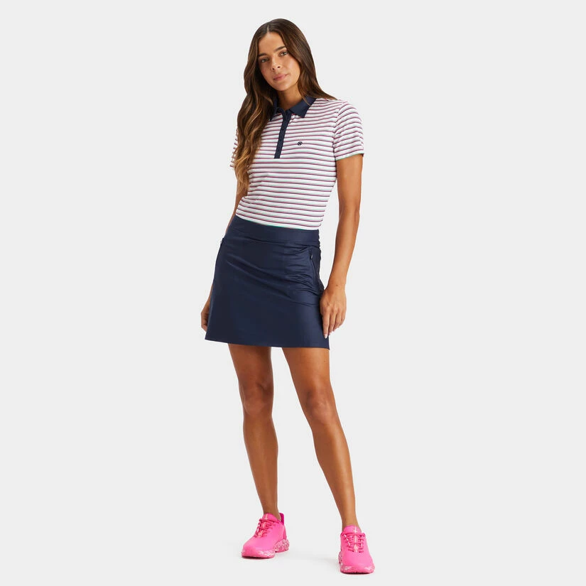PERFORATED STRIPE TECH JERSEY POLO - Image 4