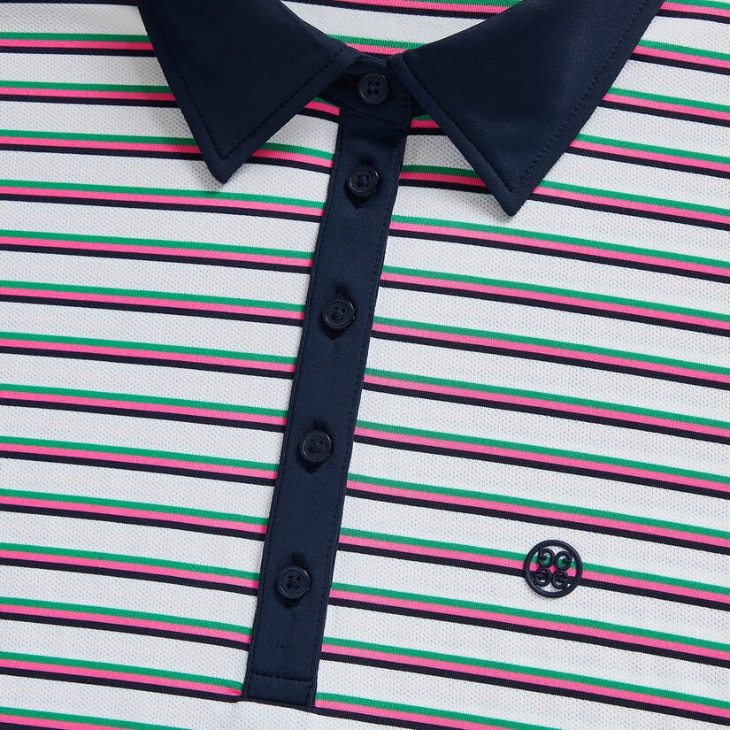 PERFORATED STRIPE TECH JERSEY POLO - Image 6
