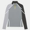 COLOUR BLOCK TECH JERSEY QUARTER ZIP MID LAYER