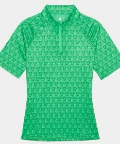 MINI G'S TECH JERSEY QUARTER ZIP POLO
