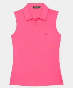 SLEEVELESS TECH PIQUÉ POLO