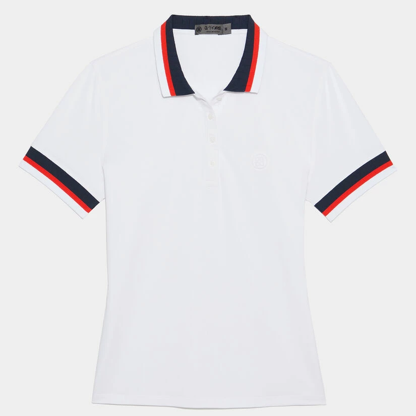 PLEATED COLLAR TECH PIQUÉ POLO