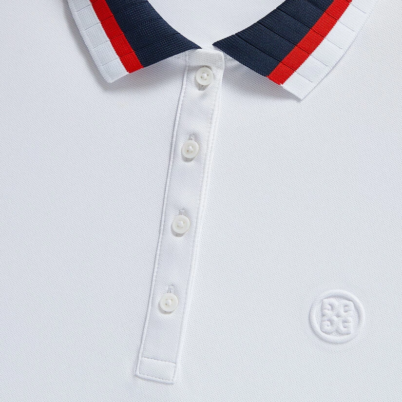 PLEATED COLLAR TECH PIQUÉ POLO - Image 6