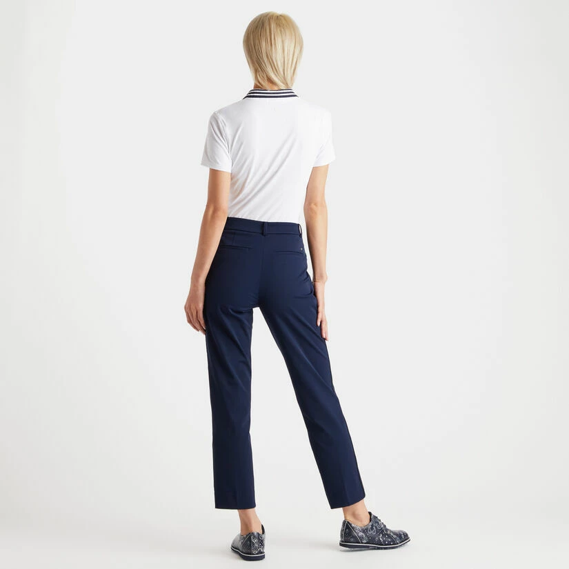 PLEATED COLLAR SILKY TECH NYLON POLO - Image 5