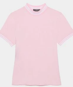 FEATHERWEIGHT MOCK NECK SILKY TECH NYLON TOP