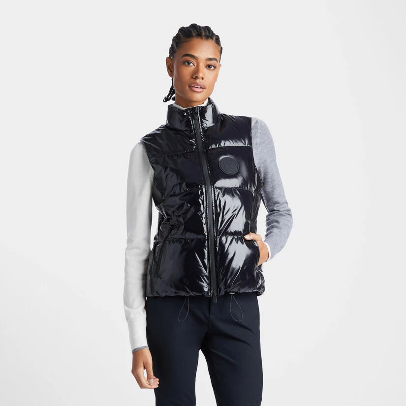 QUILTED POLISHED NYLON MERINO WOOL LINED PUFFER VEST - Image 3