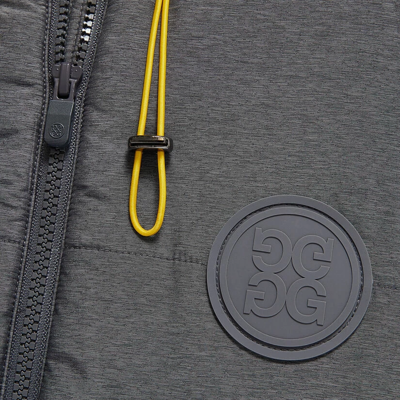 MERINO WOOL LINED QUILTED NYLON HOODED PUFFER VEST - Image 6