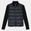 HYBRID QUILTED NYLON KNIT JACKET