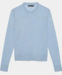 TALK BIRDIE TO ME MERINO WOOL CREWNECK SWEATER