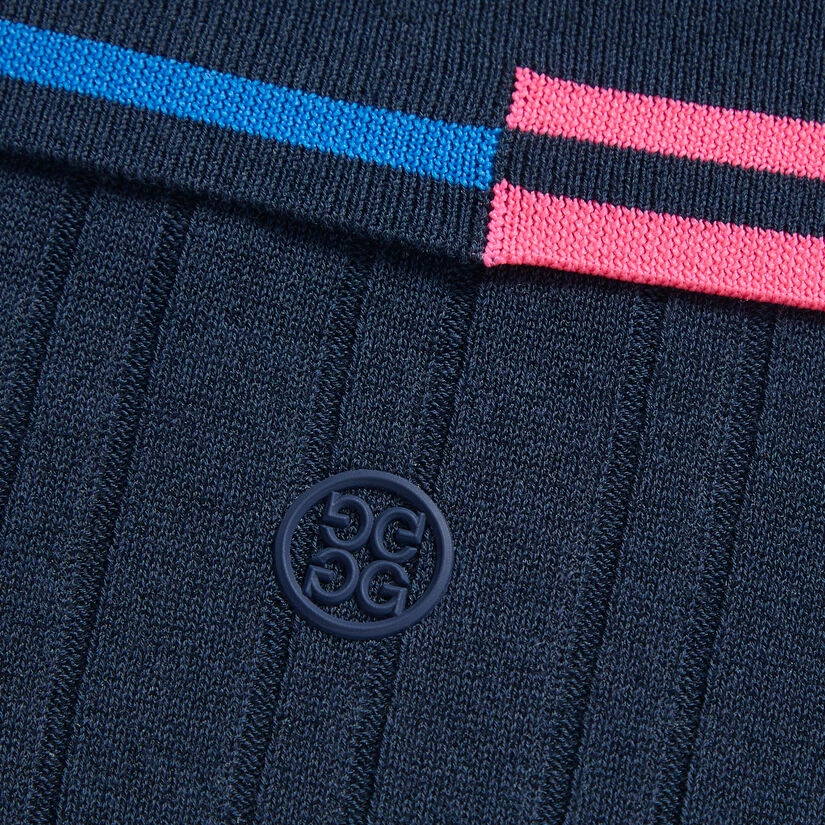 CONTRAST COLLAR RIB COTTON BLEND POLO - Image 7