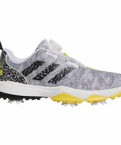 Adidas Junior Codechaos BOA Shoes - White/Black/Yellow GW0856