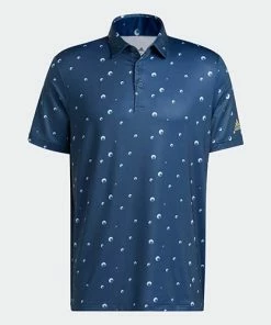 Adidas Print Shirt - Navy HK6859