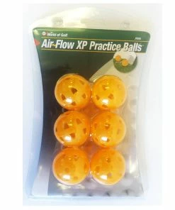 World Of Golf Air Flow XP Practice Balls Yellow (JR566)