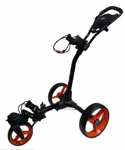 Spyder Deluxe 3 Wheeler Swivel Cart - Black/Orange