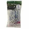 WOG Wooden Tees White/Blue 3 1/4 - 60 Pack (699)